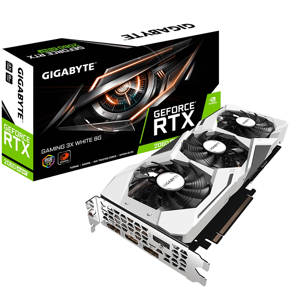 Gigabyte GeForce® RTX 2060 SUPER GAMING 3X WHITE 8G